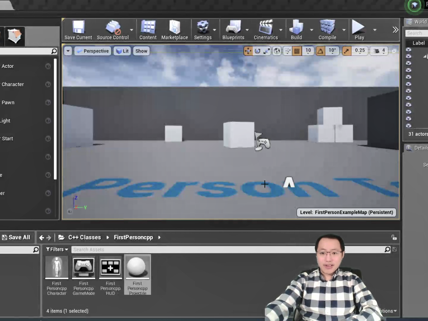 Penn State Behrend faculty member Richard Zhao appears in the bottom corner of a screen he is using to teach software.