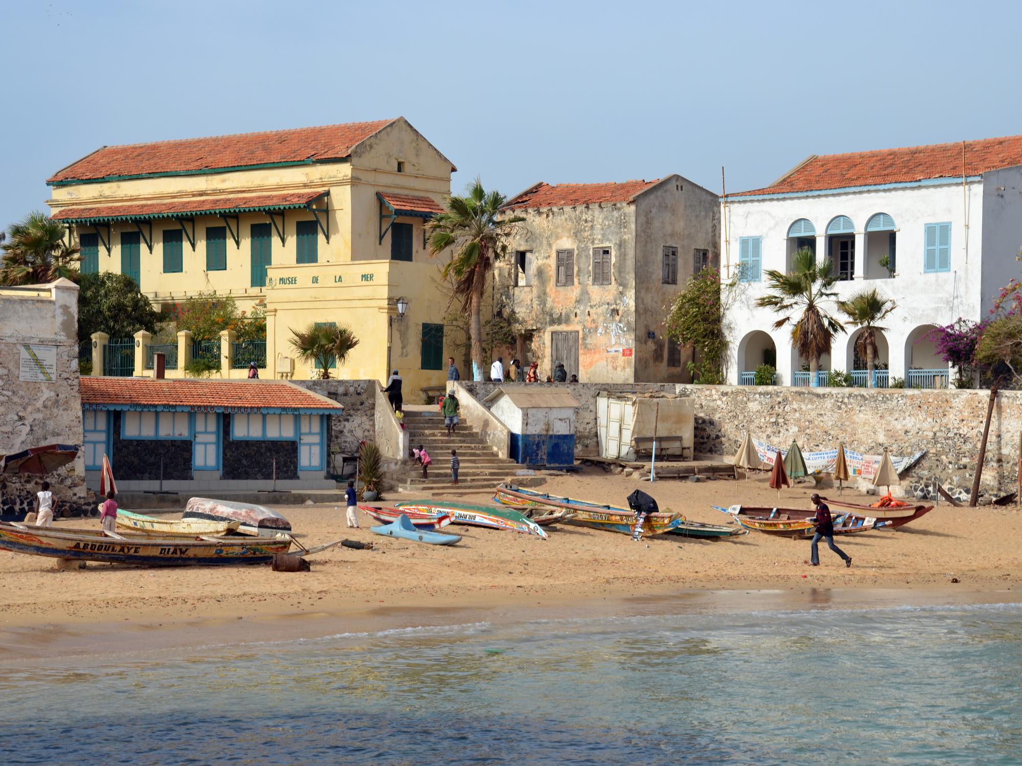 Goree Island beach