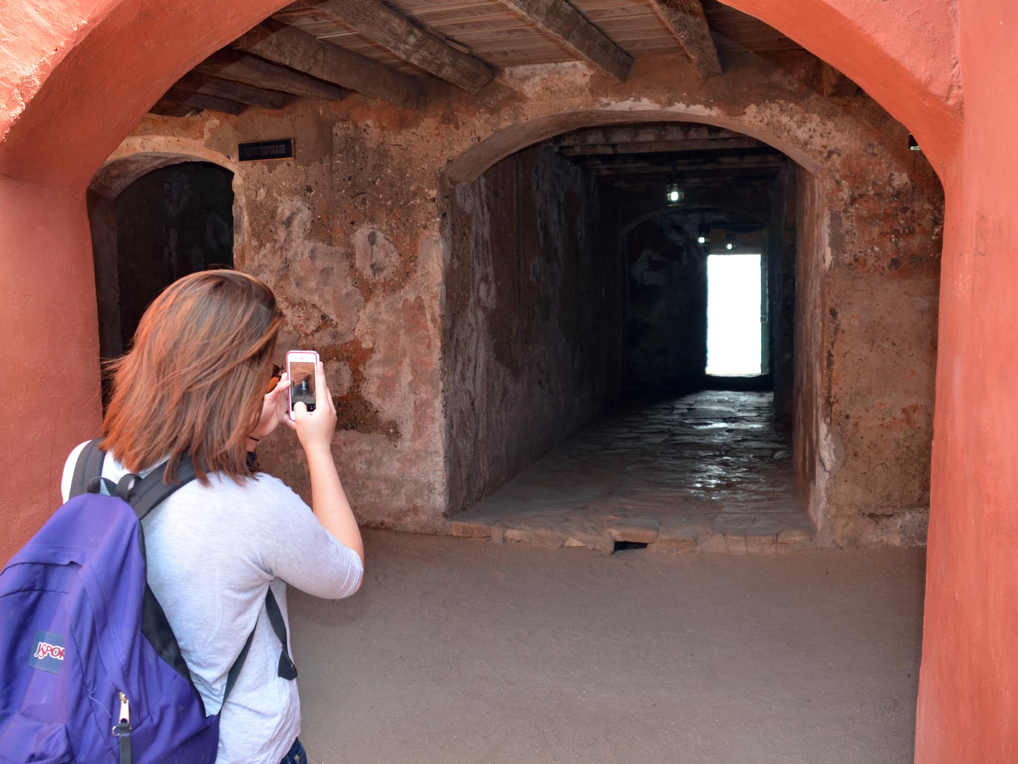Student takes picture