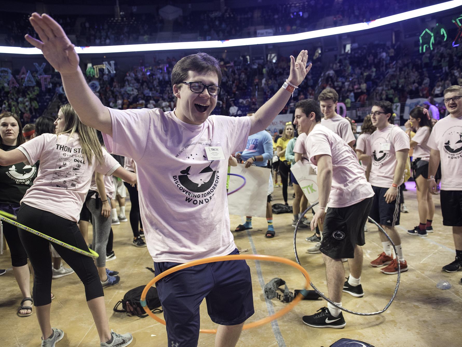 hula hoop at THON