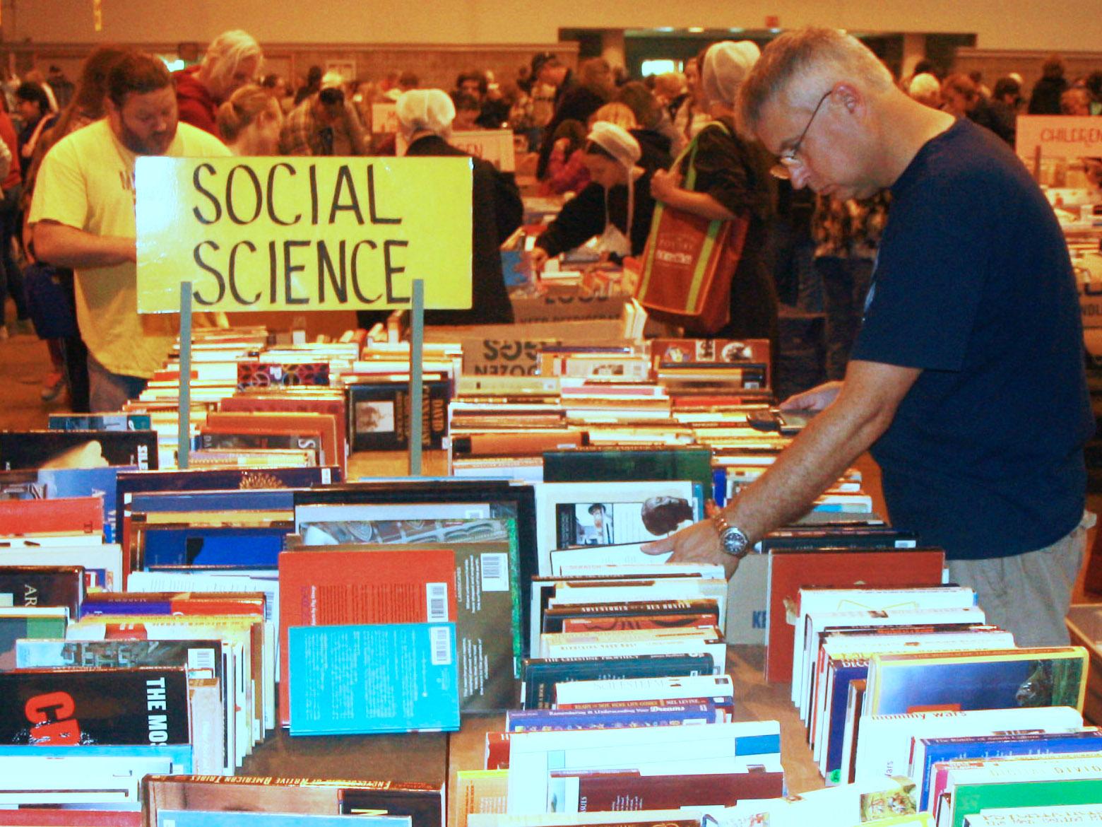 AAUW Used Book Sale Shoppers