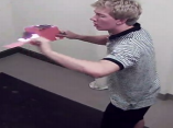 Surveillance footage of a male 