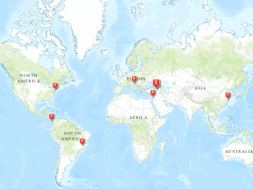 Map of Global Connections participants