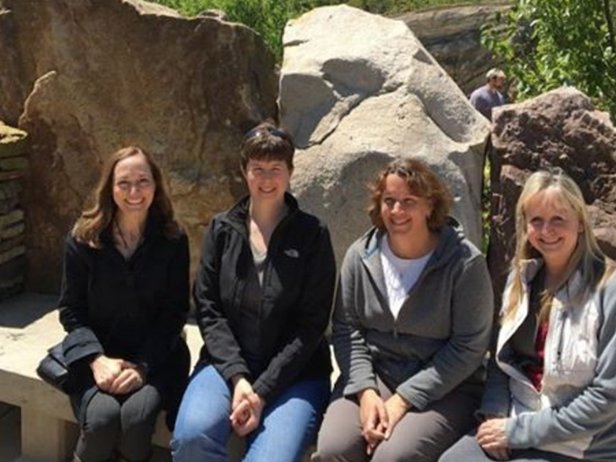 Art History staff take the Penn State Arboretum tour