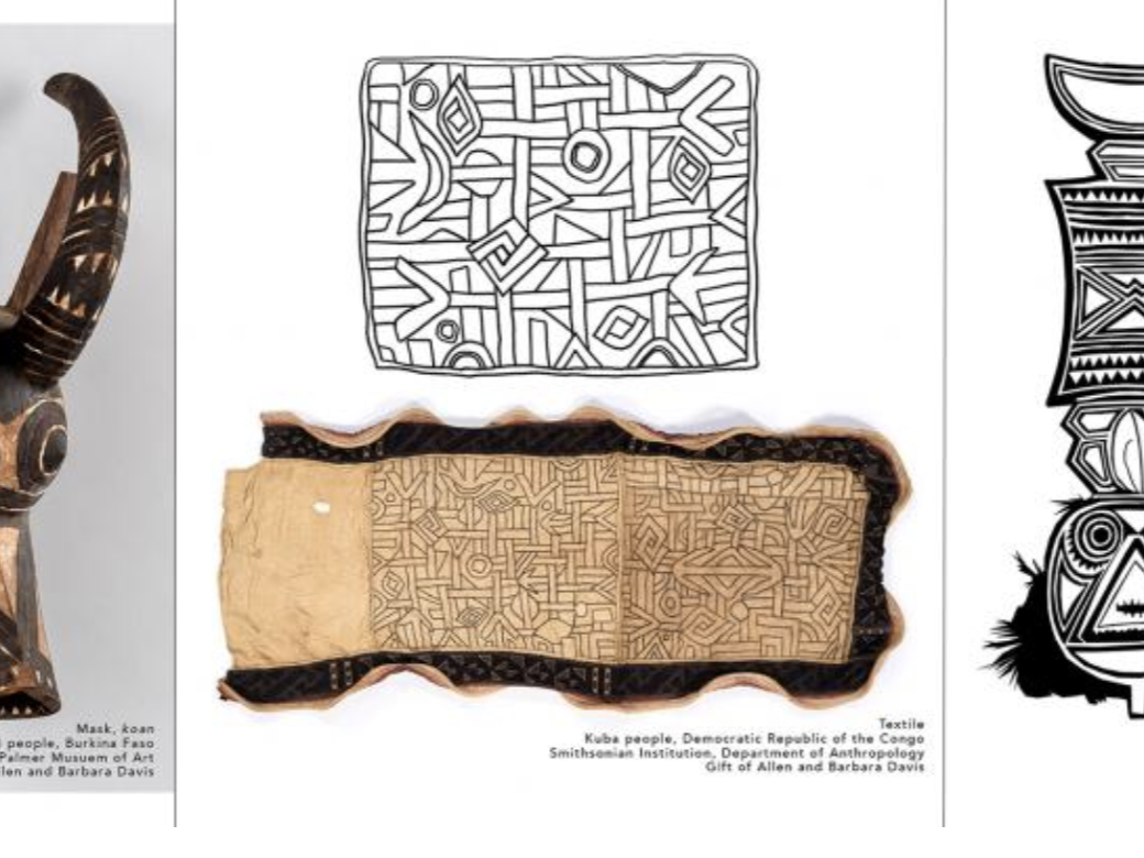 Downloadable drawing pages featuring "African Brilliance"