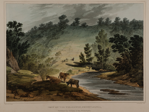 John Hill after Joshua Shaw, View on the Wisahiccon, Pennsylvania, 1820
