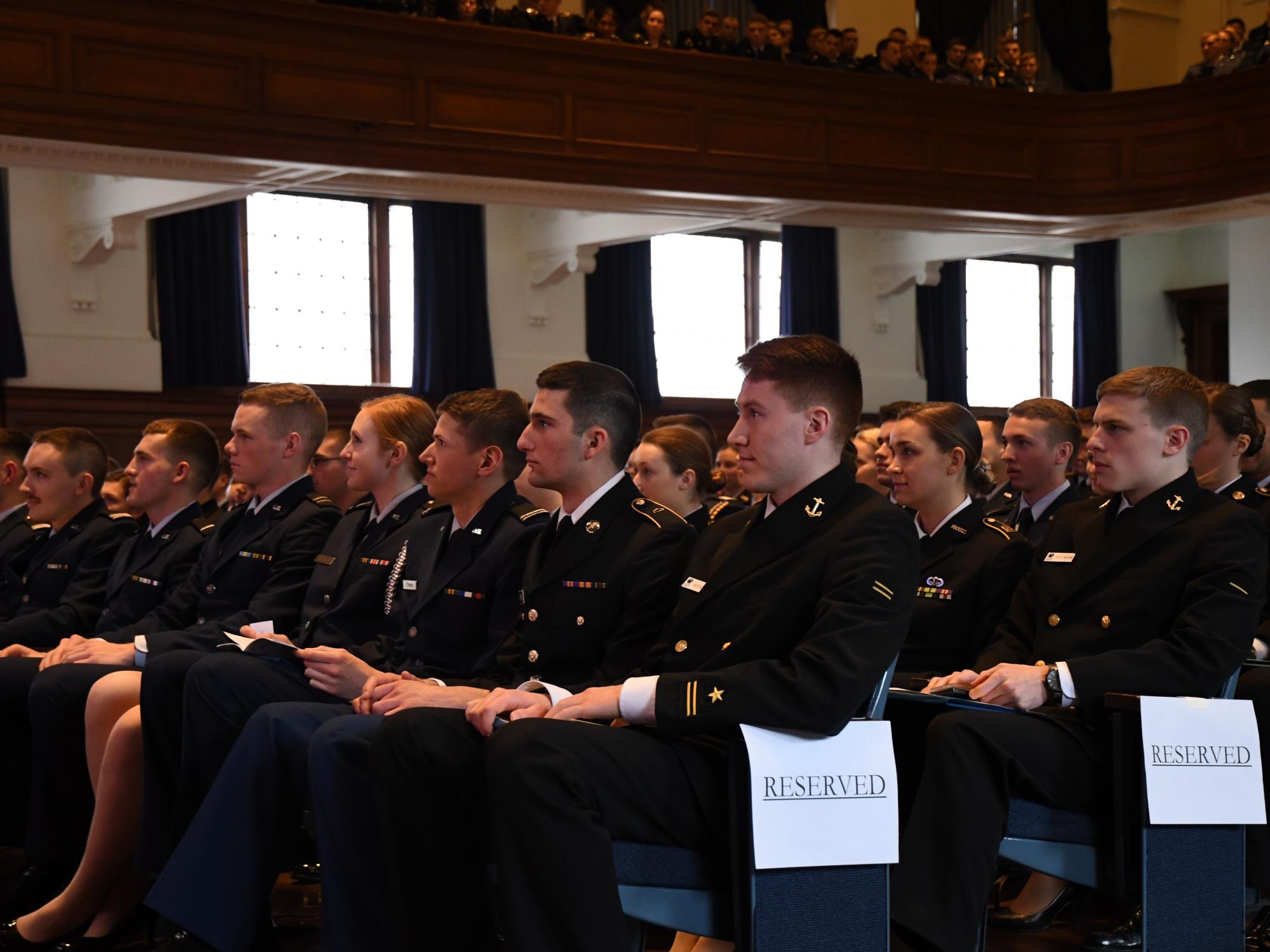 Cadets await their awards