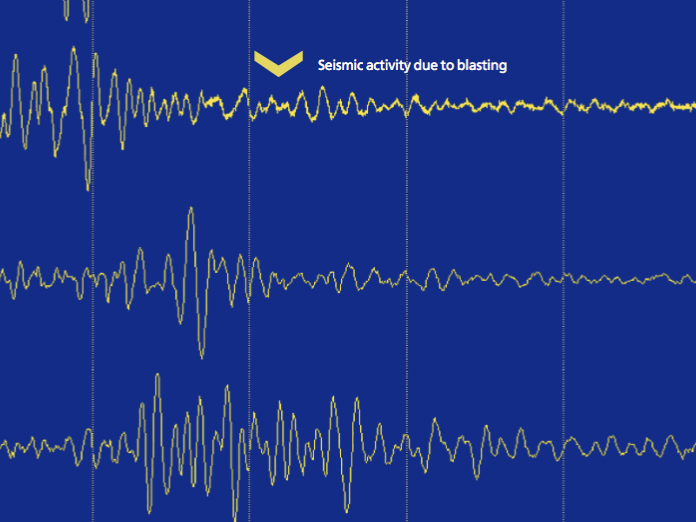 seismic activity from blasting