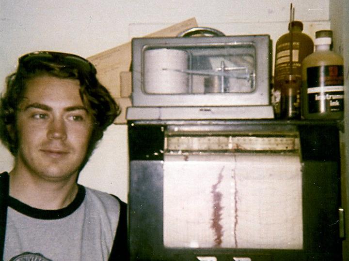 Nels Shirer in Lawrence Weather Observatory