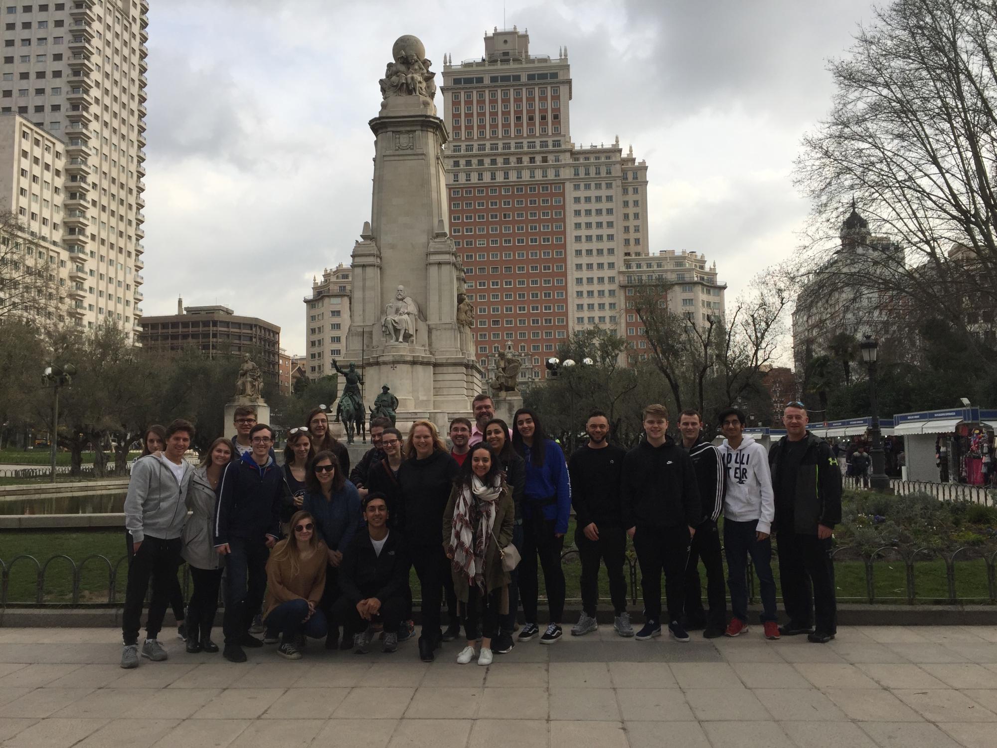 Group of stuents in Madrid