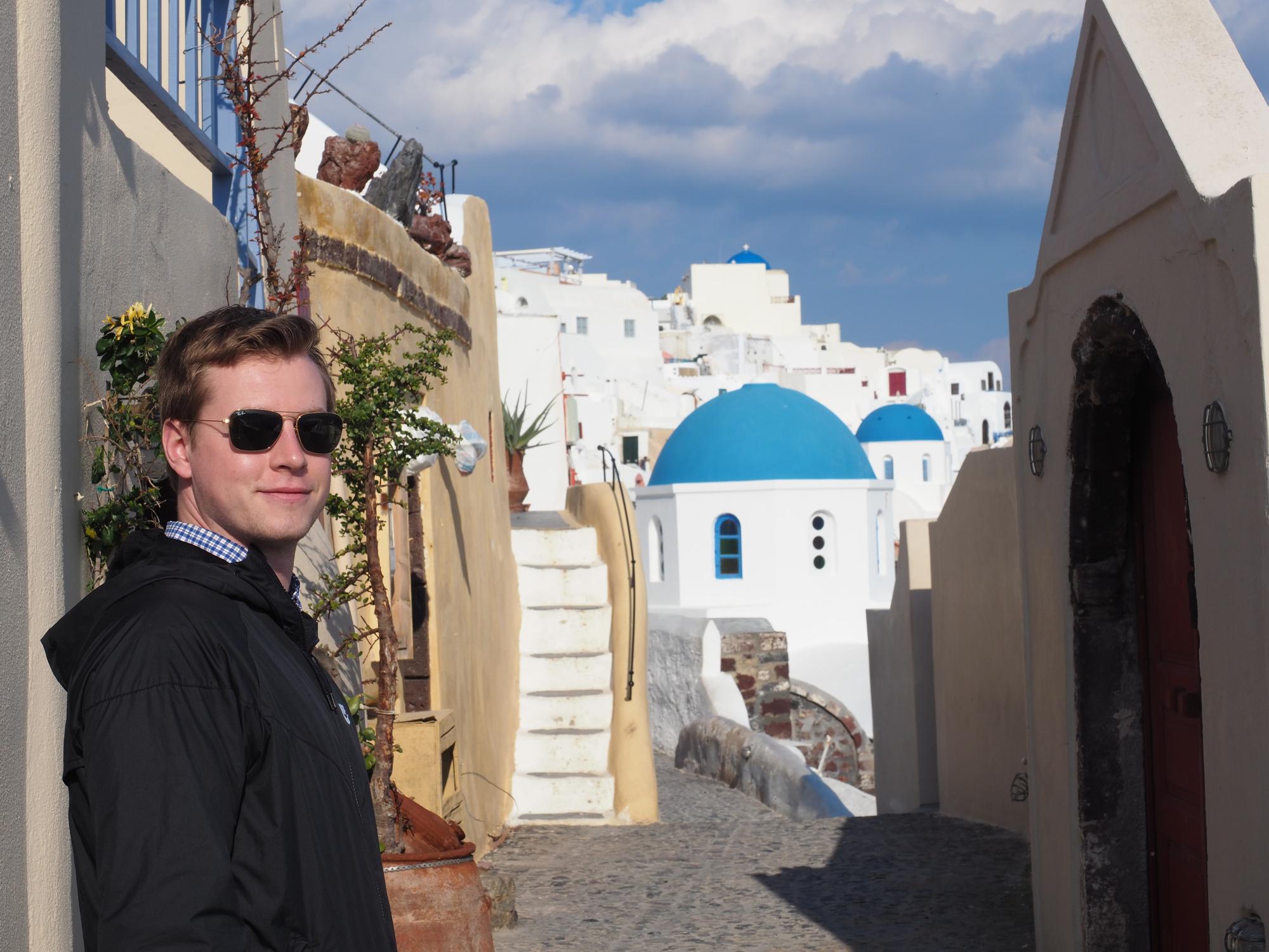 young man in greece