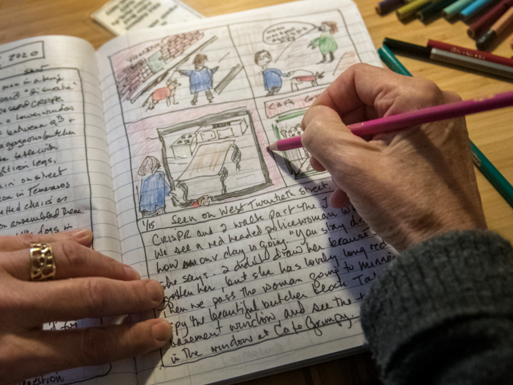 A page in Squier's comics journal
