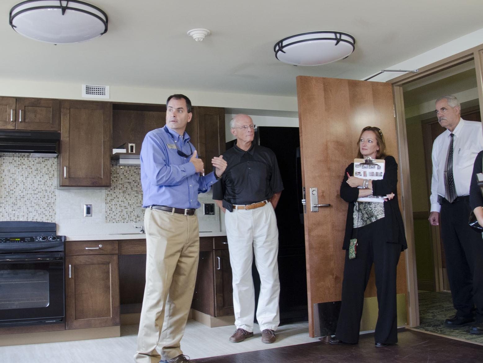 Conal Carr shows a sorority suite
