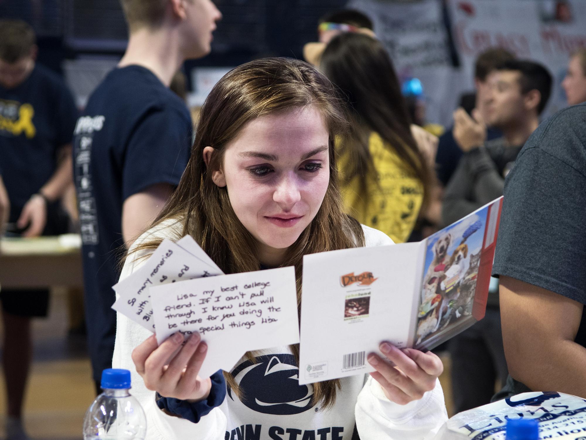 Reading cards at THON