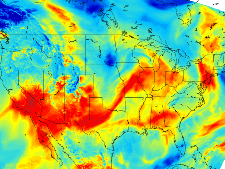 map visualization of the sunset vividness prediction