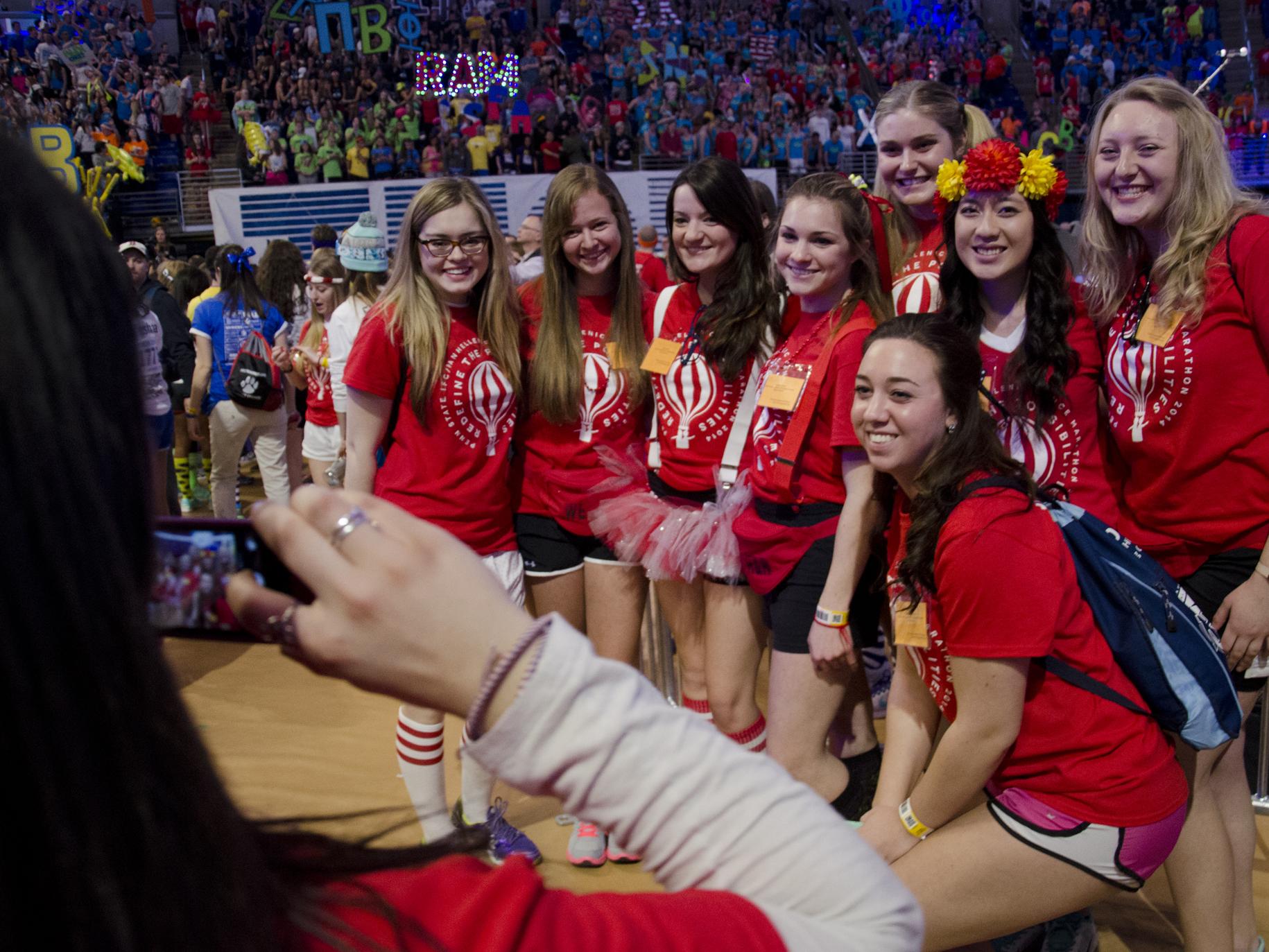 THON participants posing for a photo