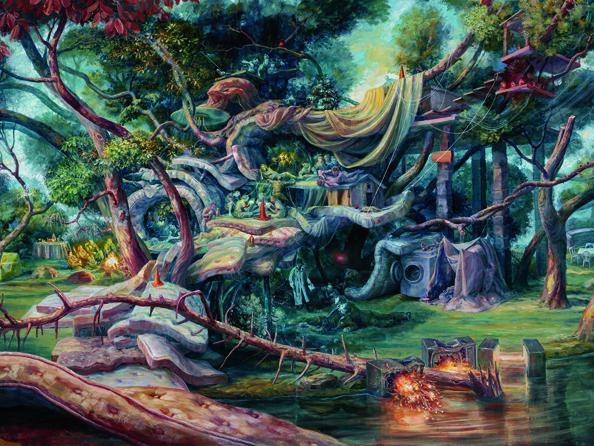 Julie Heffernan, "Camp Bedlam," 2016.