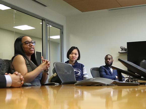 Teleicia Dambreville gives a career talk