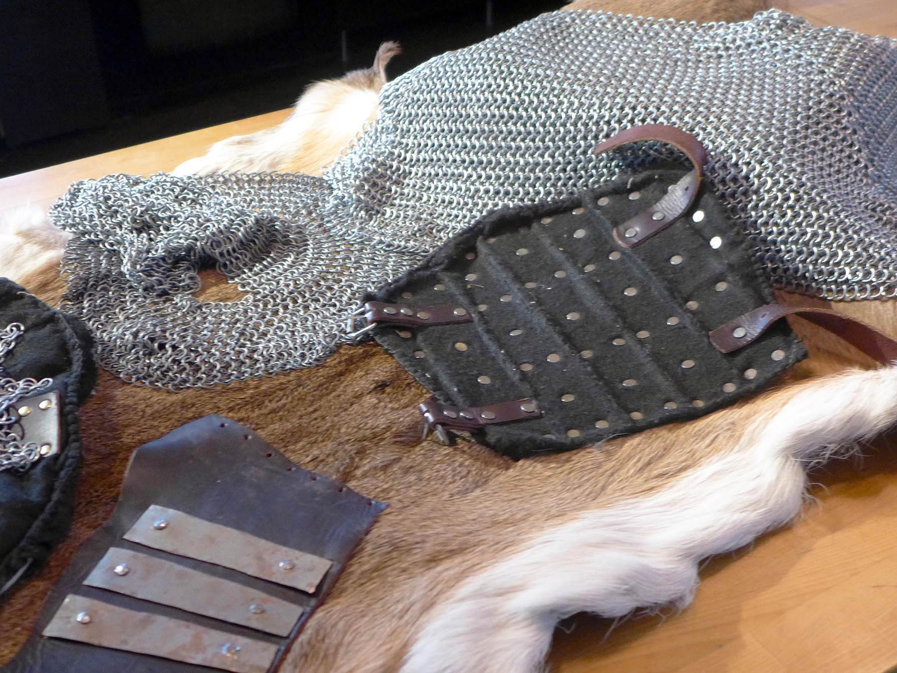 Armor made by Penn State Liberal Arts student Doran Tucker