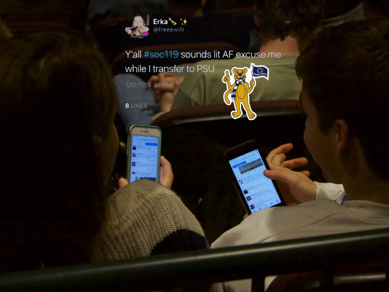 A screenshot of a tweet about Sam Richards' class