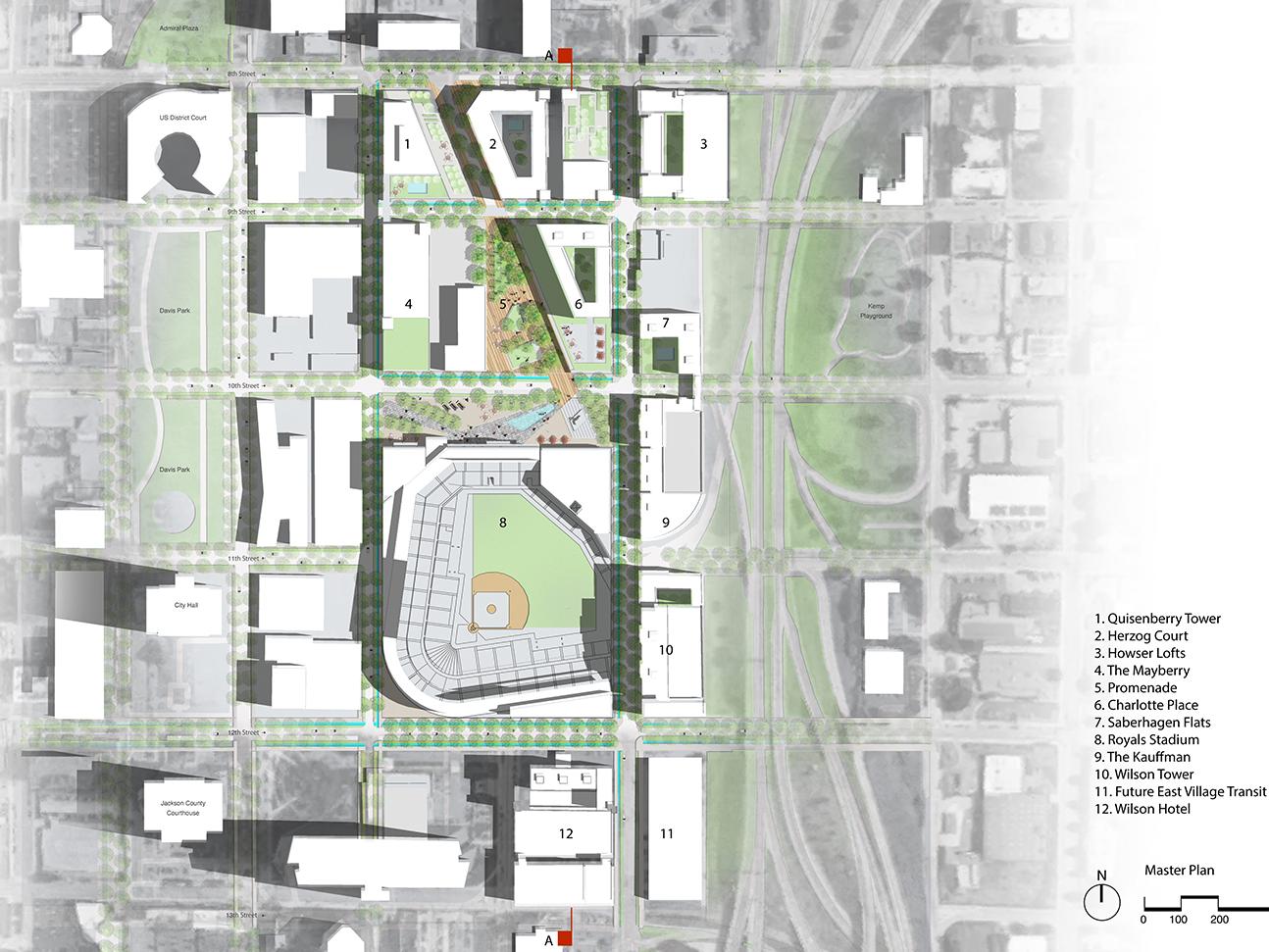 The masterplan of the EAVIRO District Development Plan
