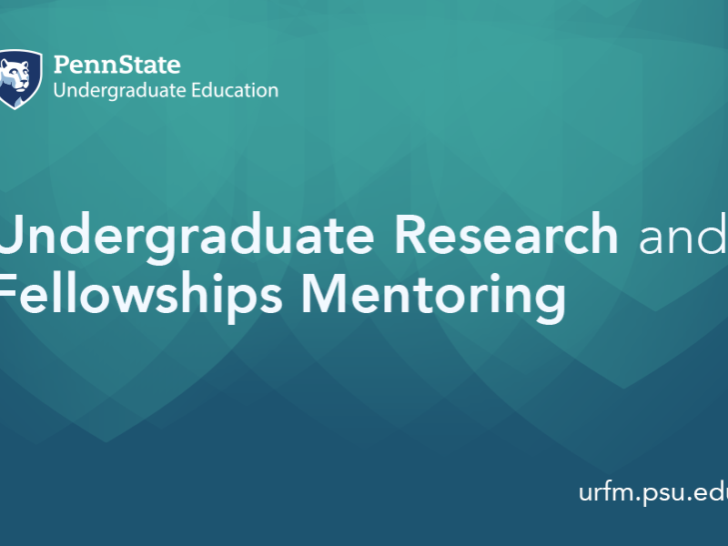 Undergraduate Research and Fellowships Mentoring banner