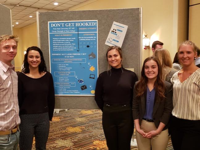 Students at the Sustainability Expo & Awards Ceremony, Fall 2019