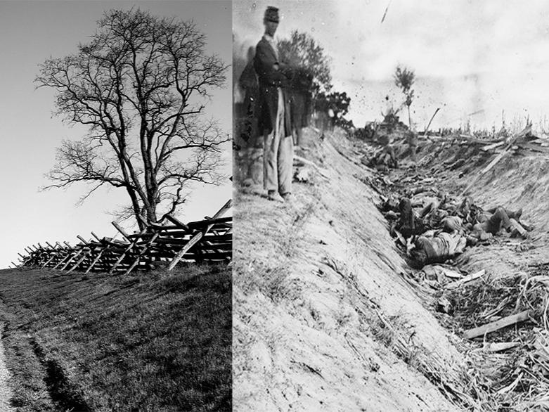 Sunken Lane then and now