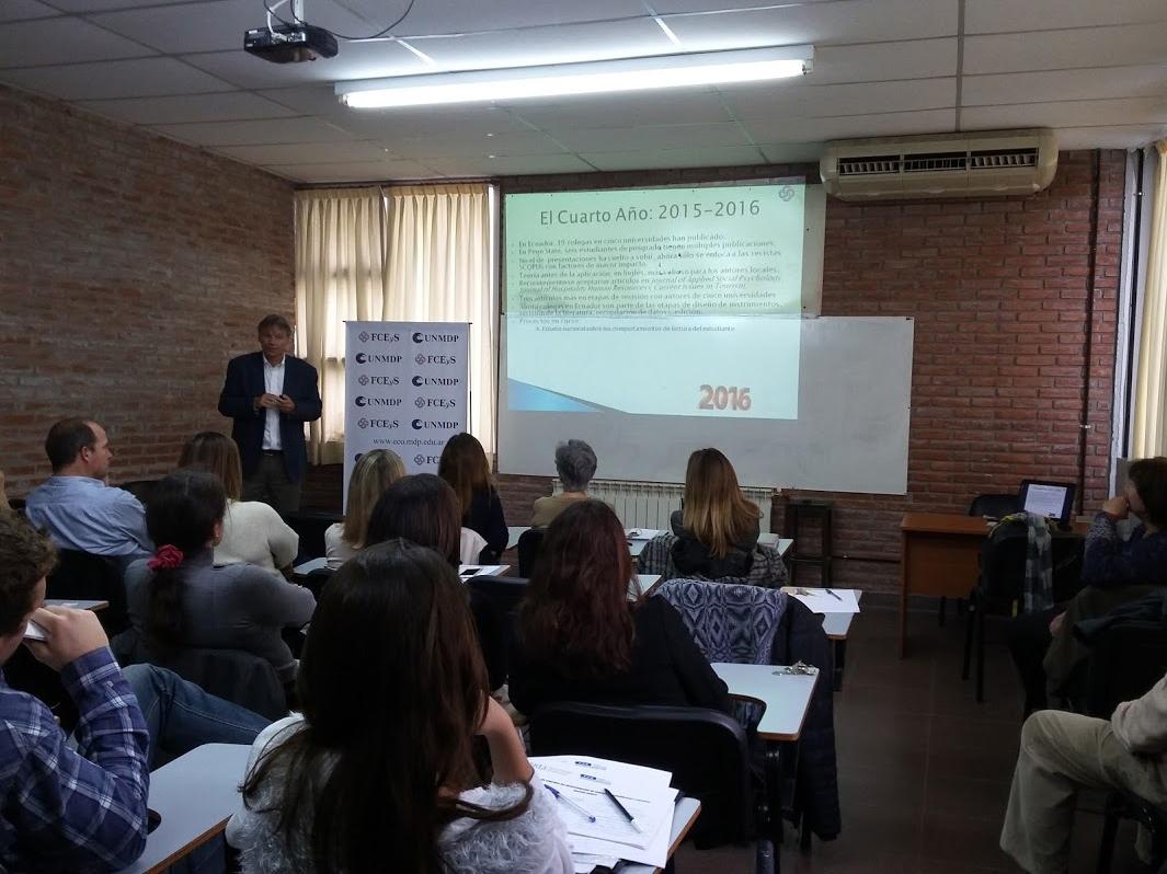 Van Hoof teaching in South America