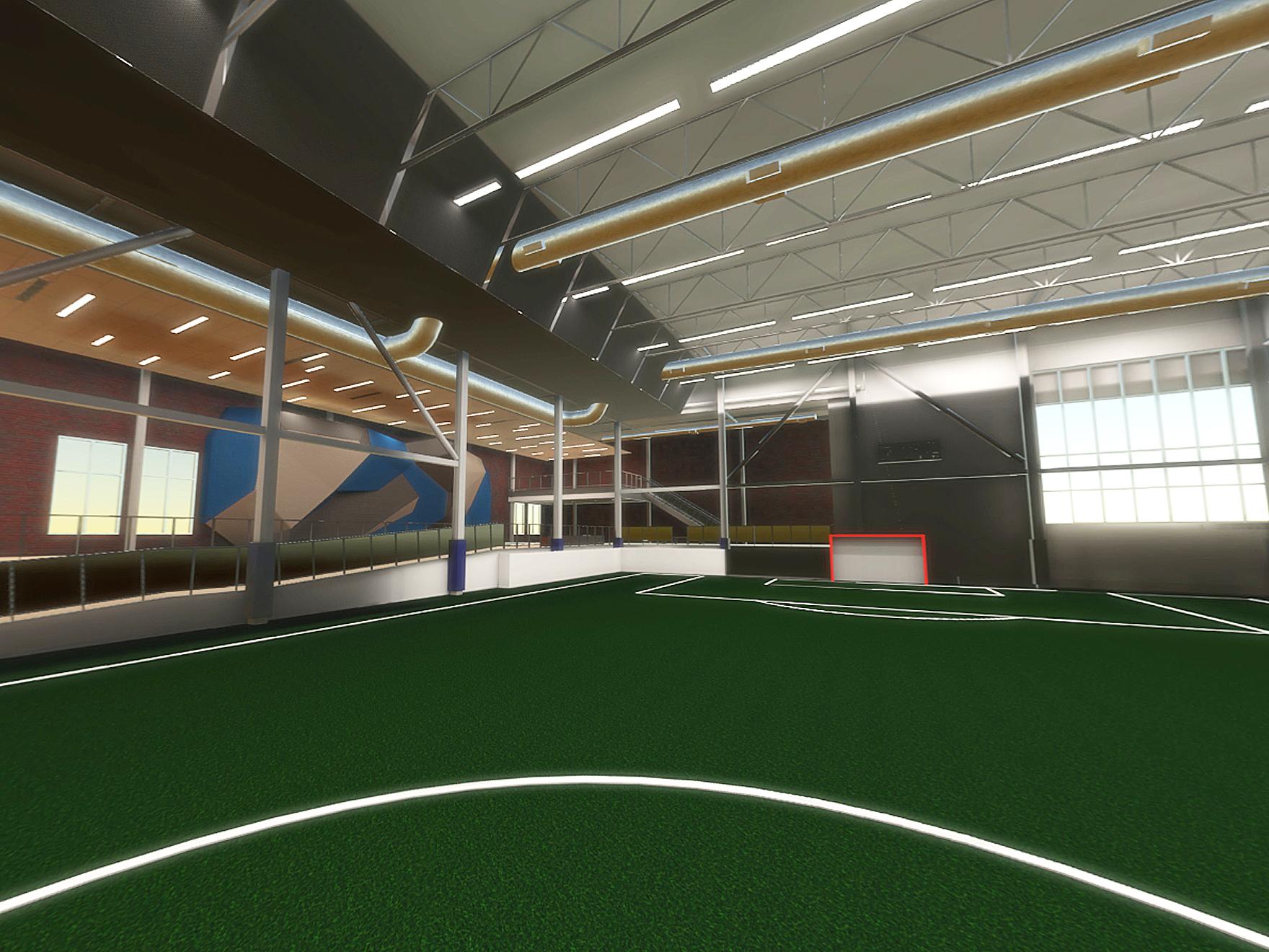 Indoor Turf Field Rendering
