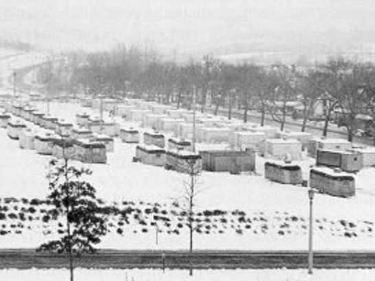 Windcrest in winter, looking east, circa 1946-7
