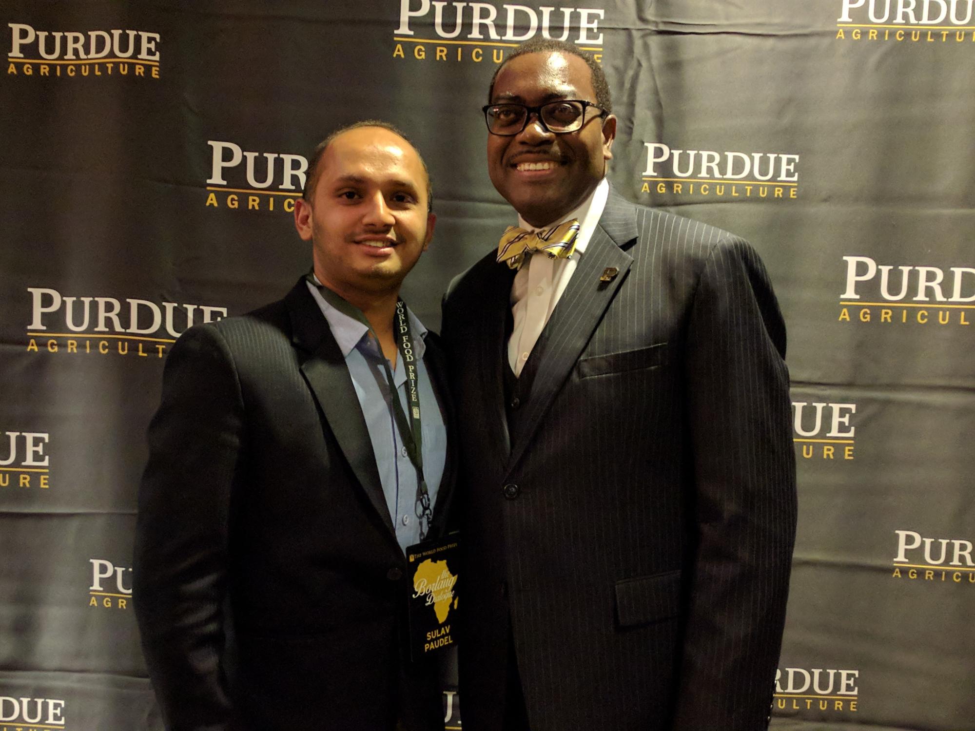 Paudel at World Food Prize