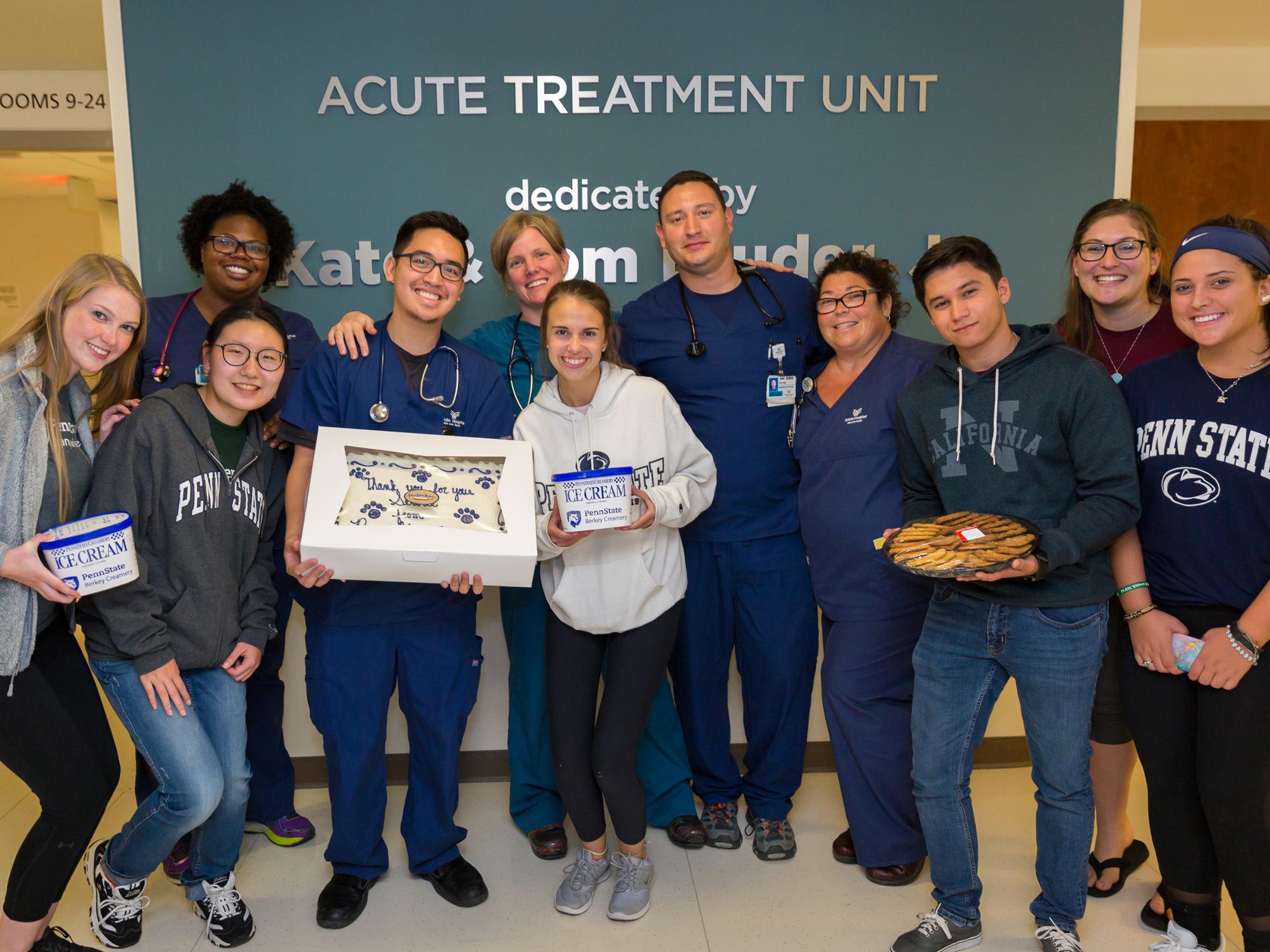 Brandywine students made midnight deliveries of cake, ice cream and cookies