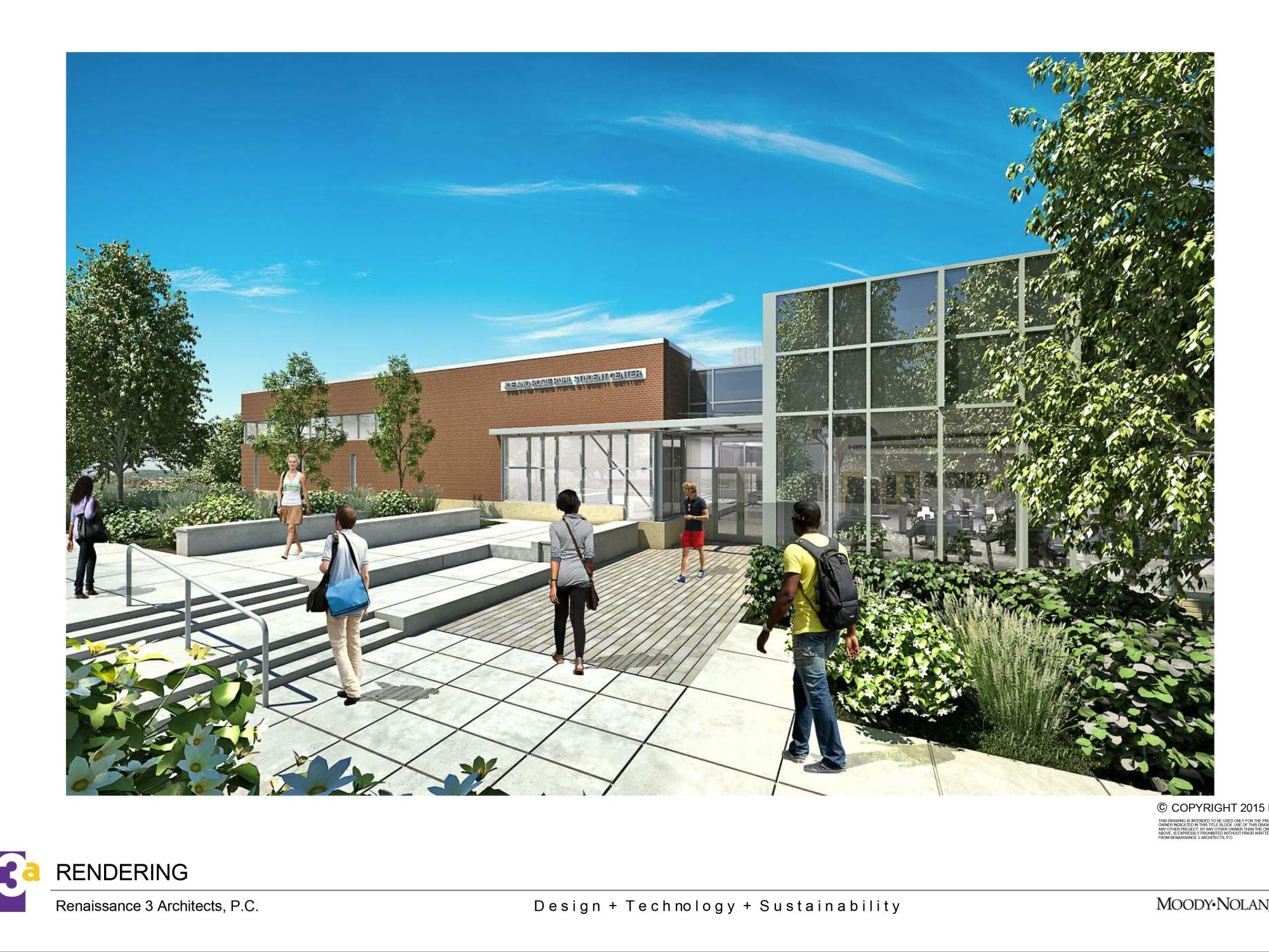 York student center rendering