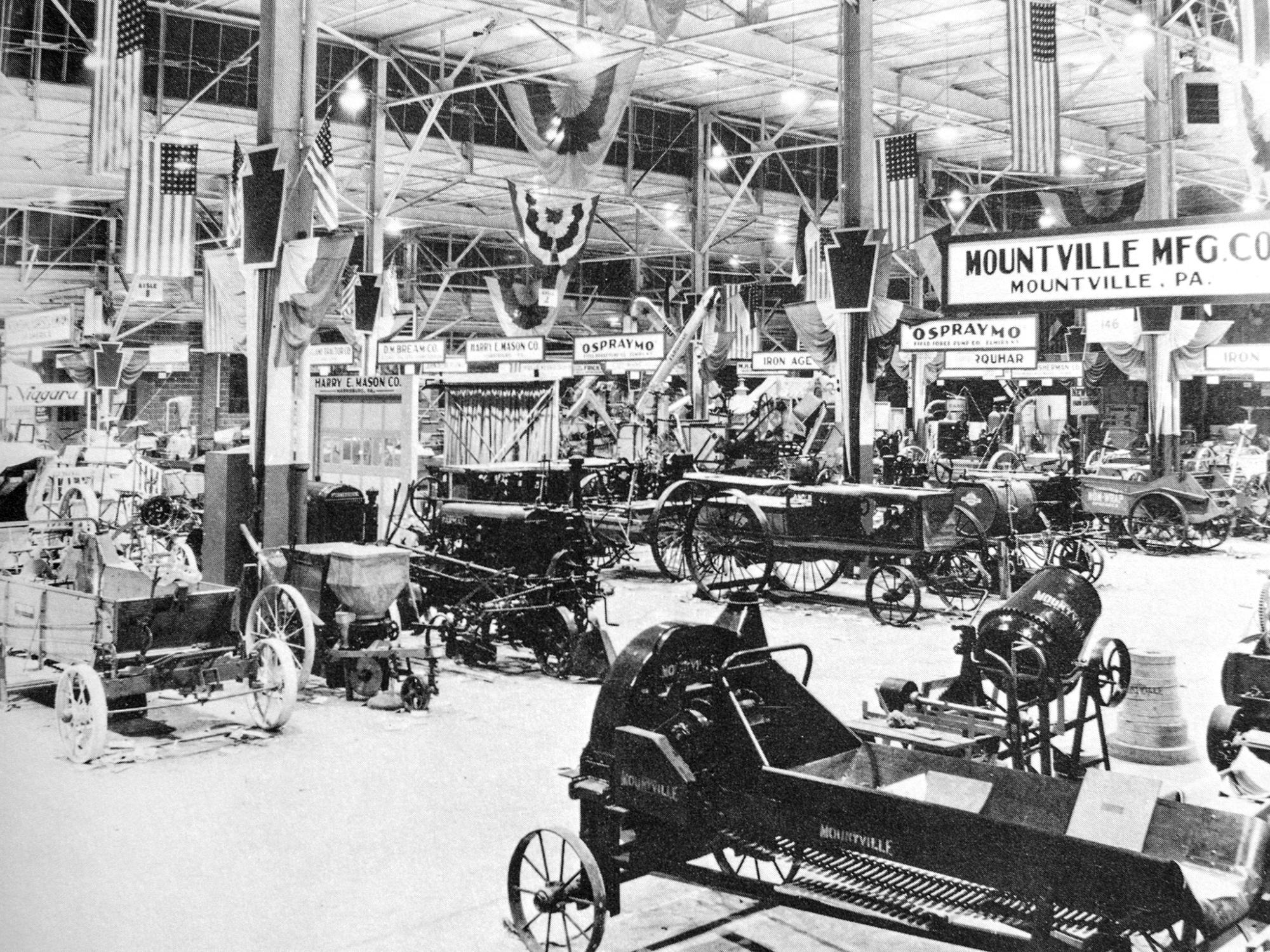 PA Farm Show equipment on display, 1931