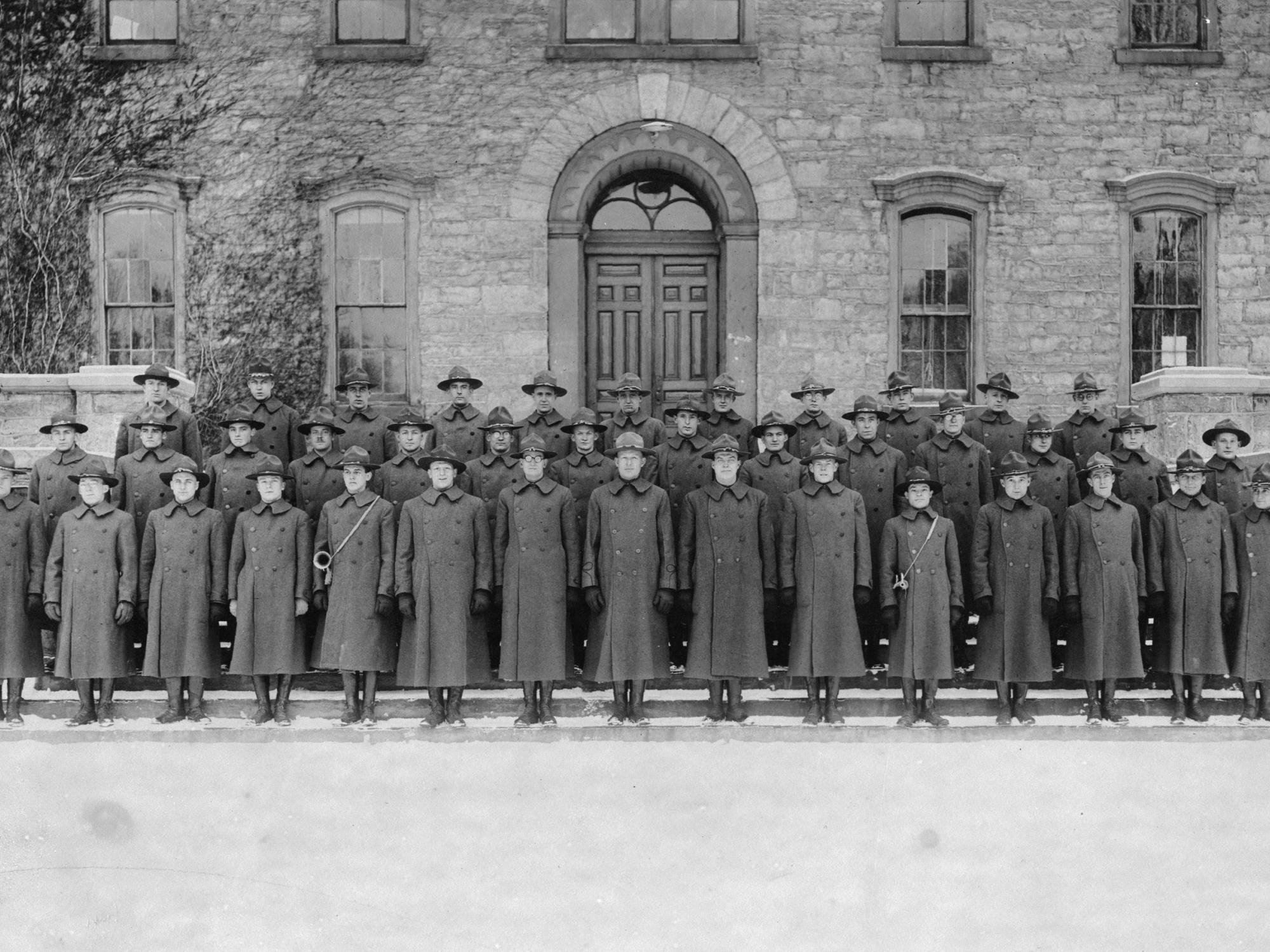 WWI ambulance corps at Penn State 1917