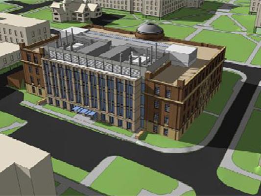 Artist rendering of Steidle Building renovation