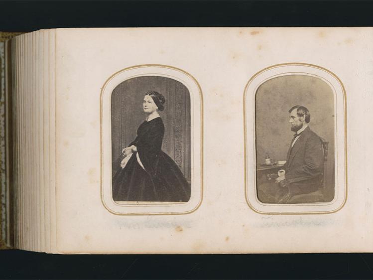 Baker family images of Abe Lincoln and Mary Todd Lincoln