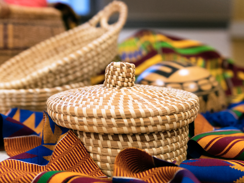 sweetgrass baskets and kente cloth