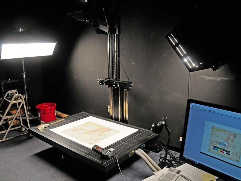 Preservation camera and scanning equipment