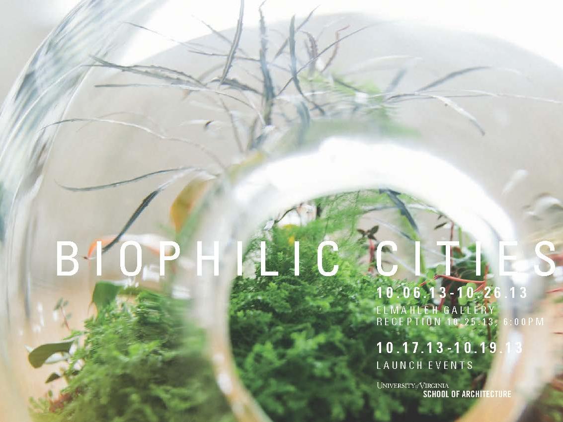 Bibliophilic Cities postcard showing vegetation growing under glass