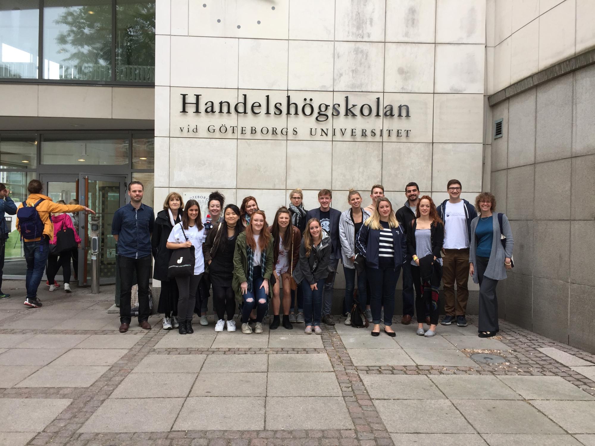 Students meet with faculty at the University of Gothenburg