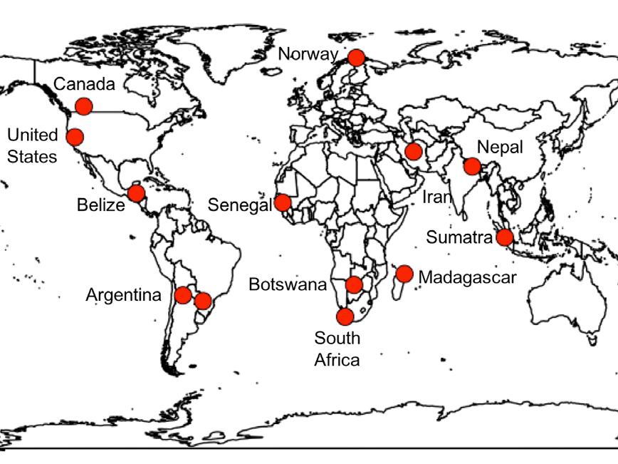 camera trap map