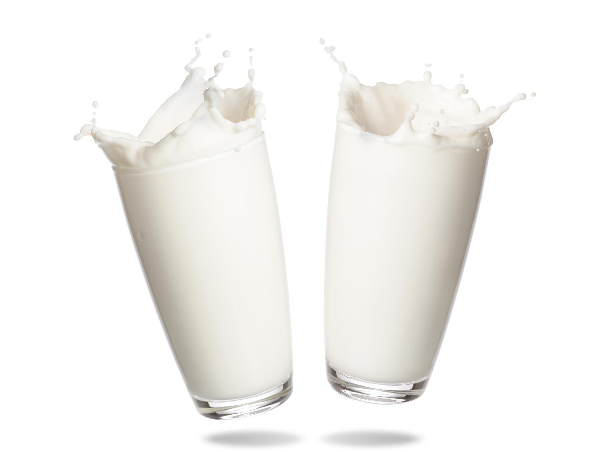 two glasses of milk
