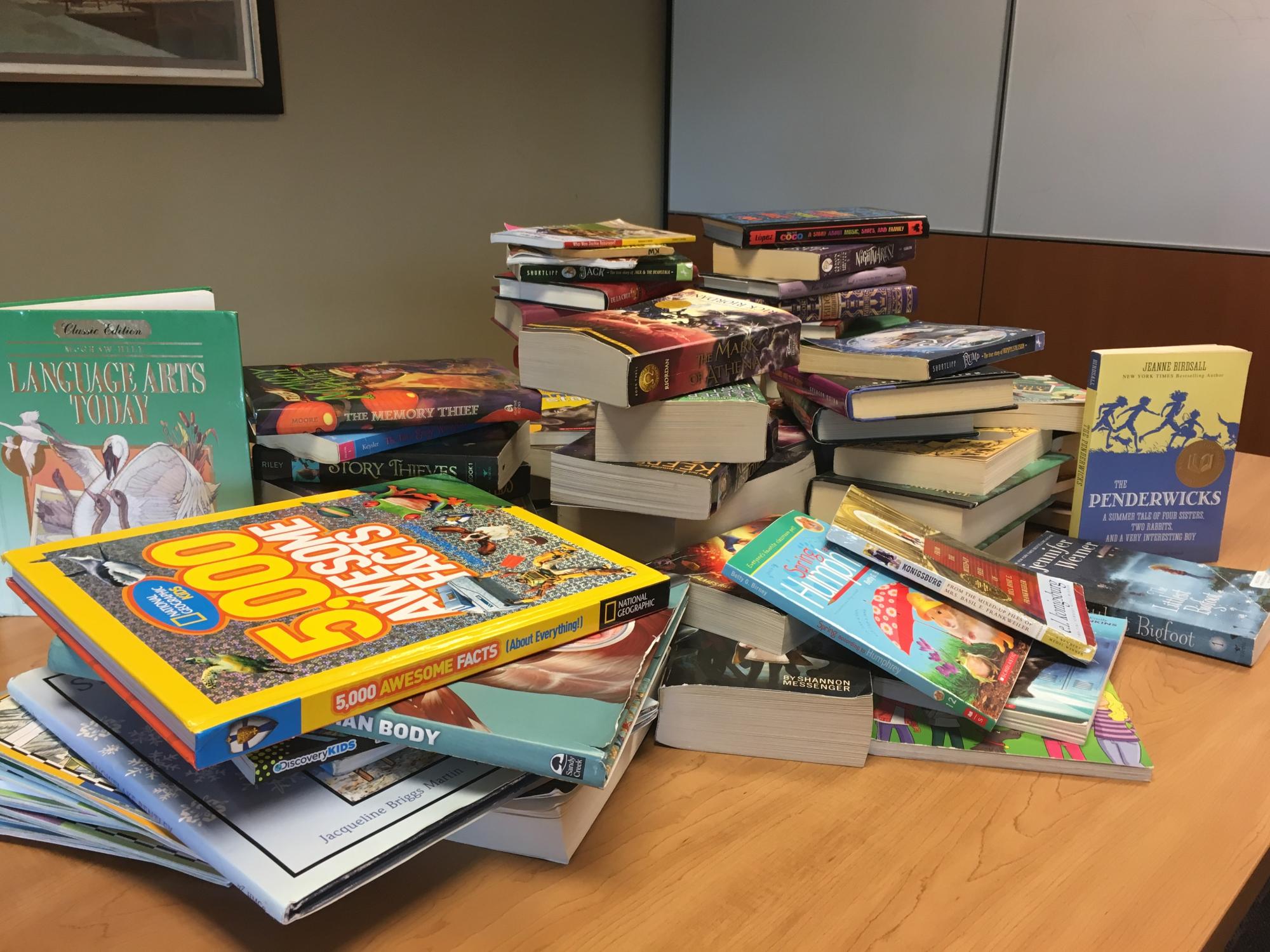 stack of books