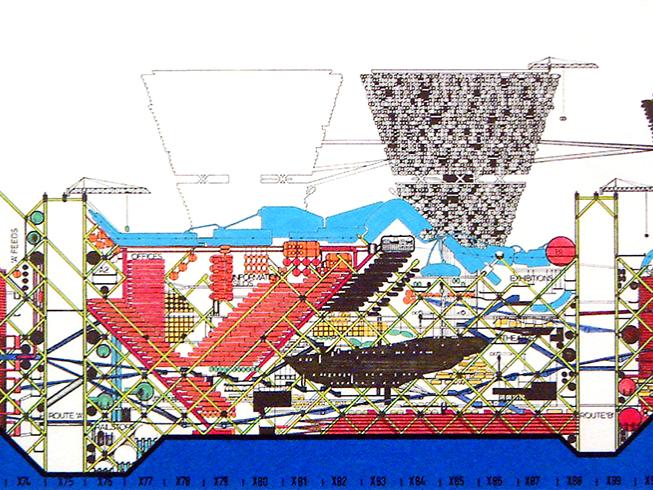 Plug-In City Max Pressure architectural drawing by Peter Cook