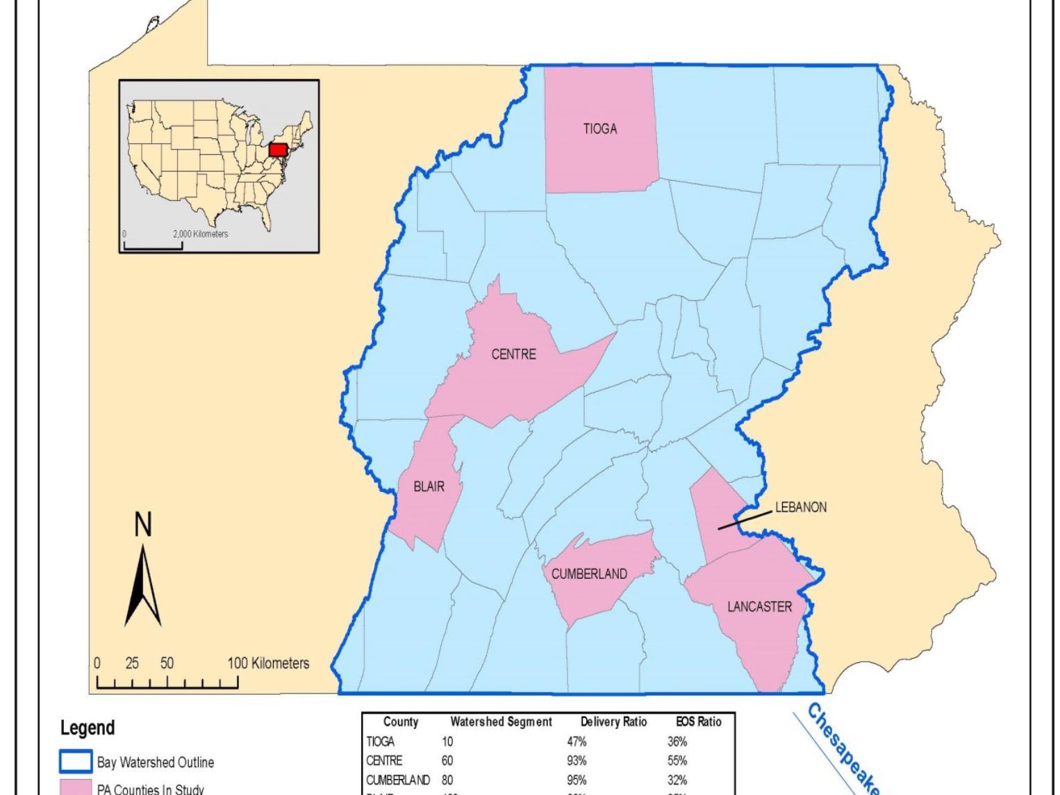 5 Pa. counties