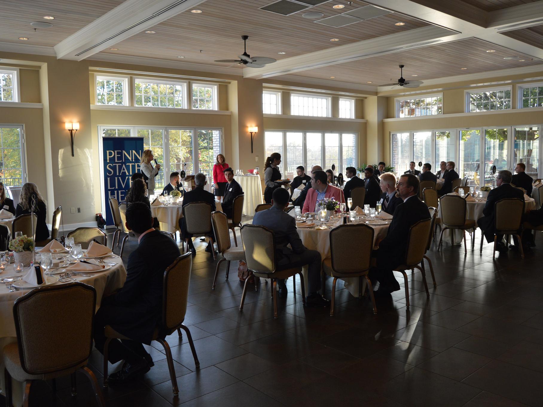 Group shot of Etiquette dinner