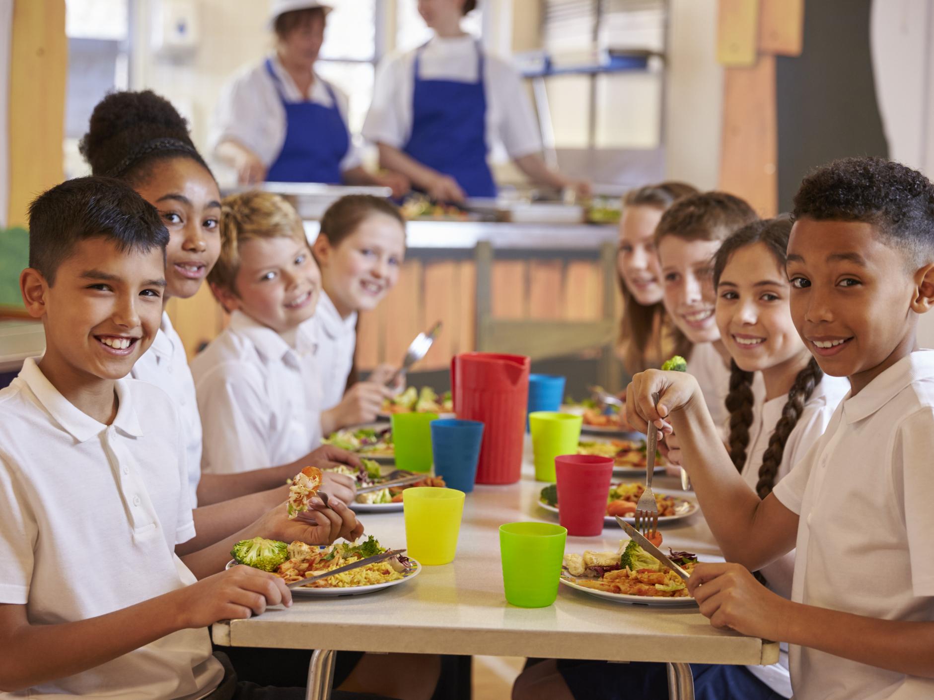 in cafeteria