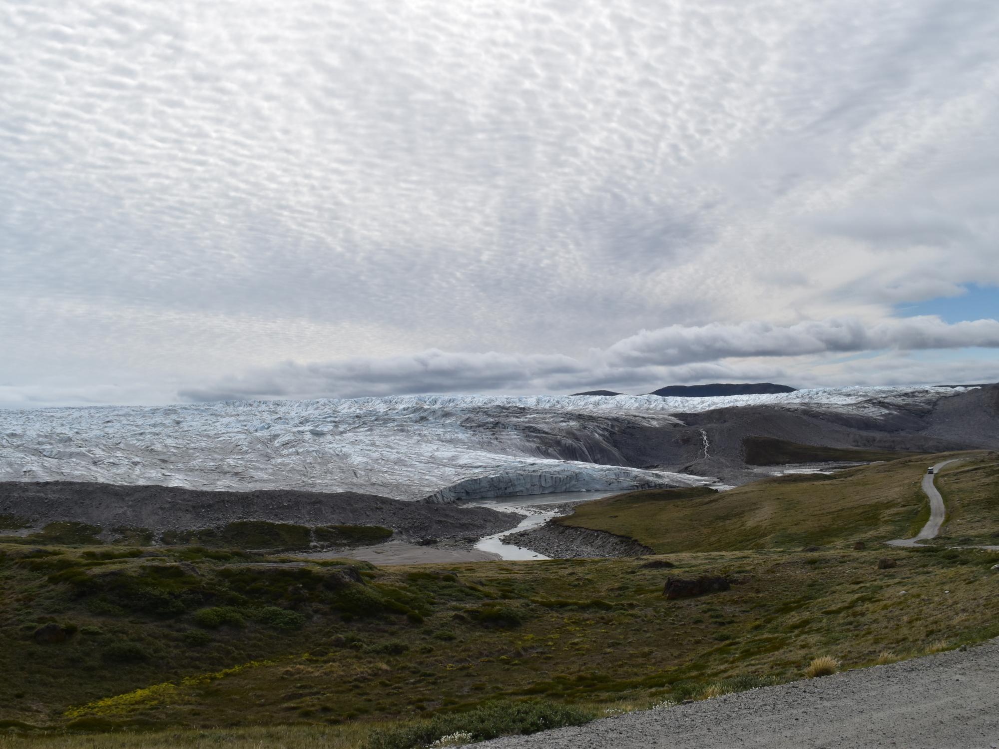 Ice sheet in southwest Greenland